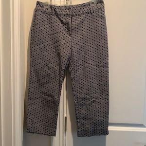 Navy and white patterned trousers by Rafaella